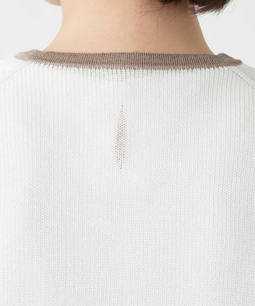 Leilian / レリアン カーディガン・ボレロ | ラメ配色ジップカーディガン | 詳細11