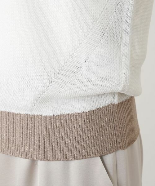 Leilian / レリアン カーディガン・ボレロ | ラメ配色ジップカーディガン | 詳細13