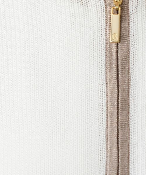 Leilian / レリアン カーディガン・ボレロ | ラメ配色ジップカーディガン | 詳細15