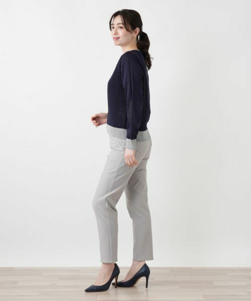 Leilian / レリアン カーディガン・ボレロ | ラメ配色ジップカーディガン | 詳細2