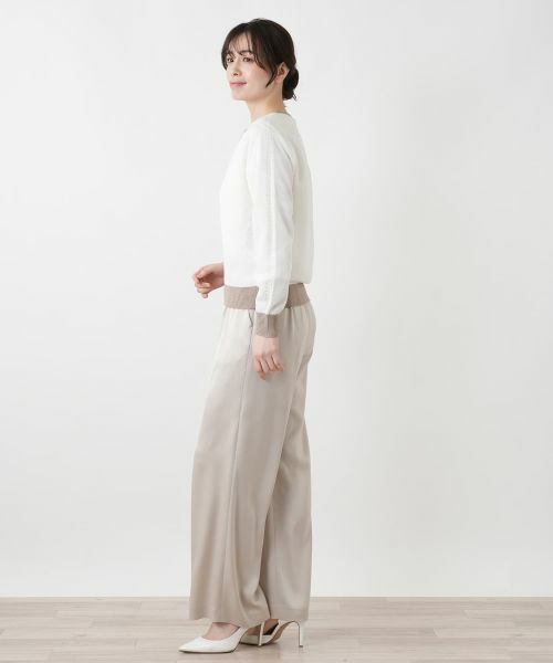 Leilian / レリアン カーディガン・ボレロ | ラメ配色ジップカーディガン | 詳細5