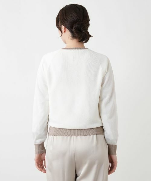 Leilian / レリアン カーディガン・ボレロ | ラメ配色ジップカーディガン | 詳細9