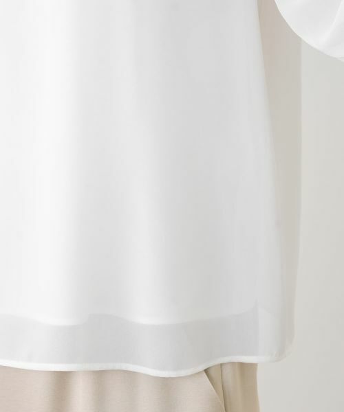 Leilian / レリアン カットソー | ラメニット切替ボリュームブラウス | 詳細13