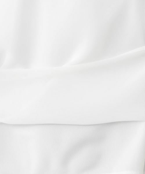 Leilian / レリアン カットソー | ラメニット切替ボリュームブラウス | 詳細15