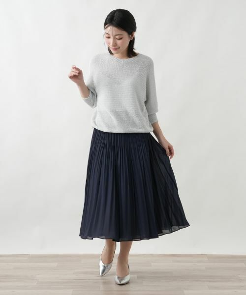 Leilian / レリアン ロング・マキシ丈スカート | 消しプリーツリバーシブルスカート【セレモニー】 | 詳細1