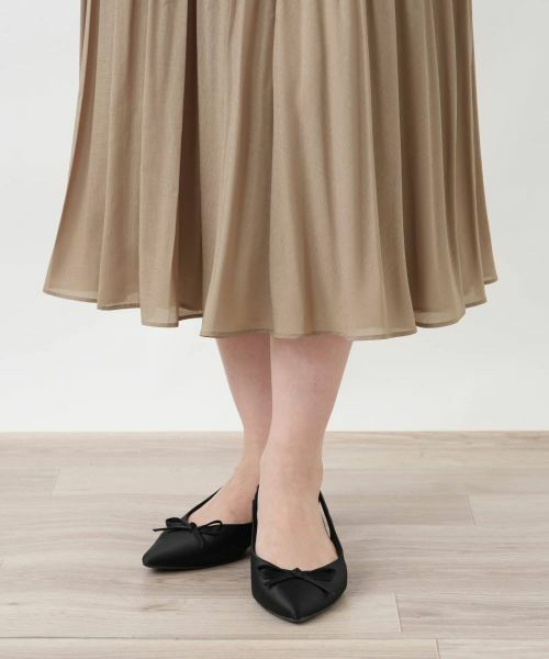 Leilian / レリアン ロング・マキシ丈スカート | 消しプリーツリバーシブルスカート【セレモニー】 | 詳細14