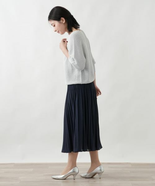 Leilian / レリアン ロング・マキシ丈スカート | 消しプリーツリバーシブルスカート【セレモニー】 | 詳細2