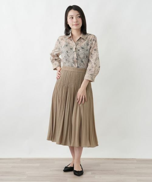 Leilian / レリアン ロング・マキシ丈スカート | 消しプリーツリバーシブルスカート【セレモニー】 | 詳細5