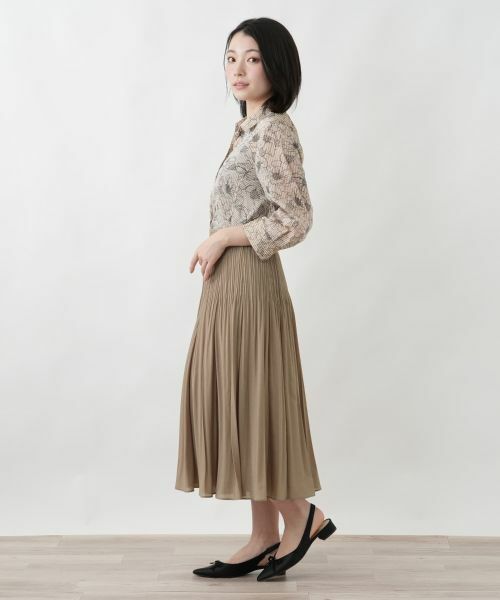 Leilian / レリアン ロング・マキシ丈スカート | 消しプリーツリバーシブルスカート【セレモニー】 | 詳細6