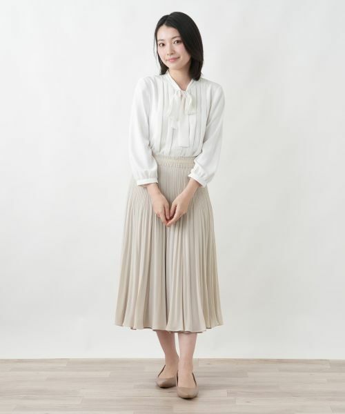 Leilian / レリアン ロング・マキシ丈スカート | 消しプリーツリバーシブルスカート【セレモニー】 | 詳細8