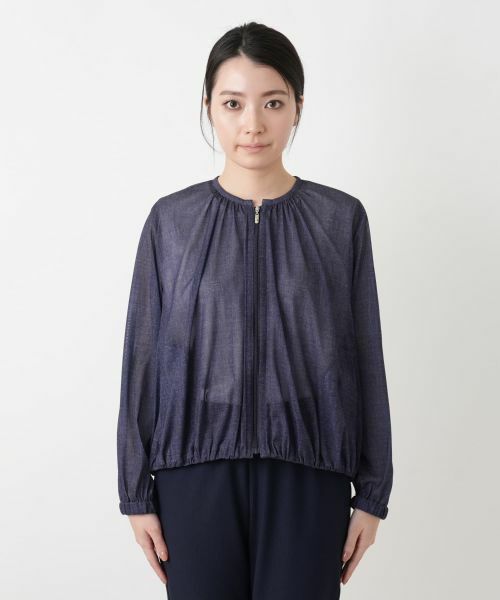 Leilian / レリアン その他アウター | ギャザージップジャケット | 詳細4