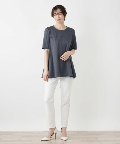 Leilian / レリアン カットソー | クルーネックフレアカットソー | 詳細1