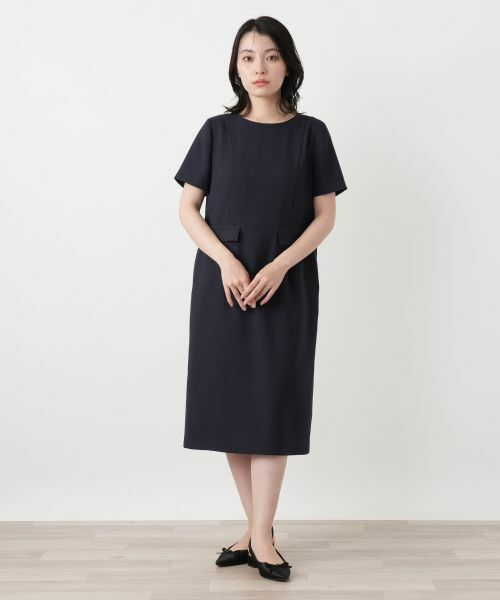 Leilian / レリアン ドレス | ミディ丈サックワンピース | 詳細1