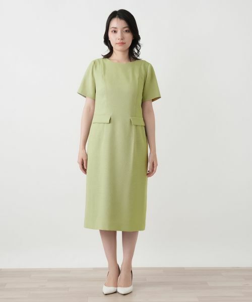 Leilian / レリアン ドレス | ミディ丈サックワンピース | 詳細10
