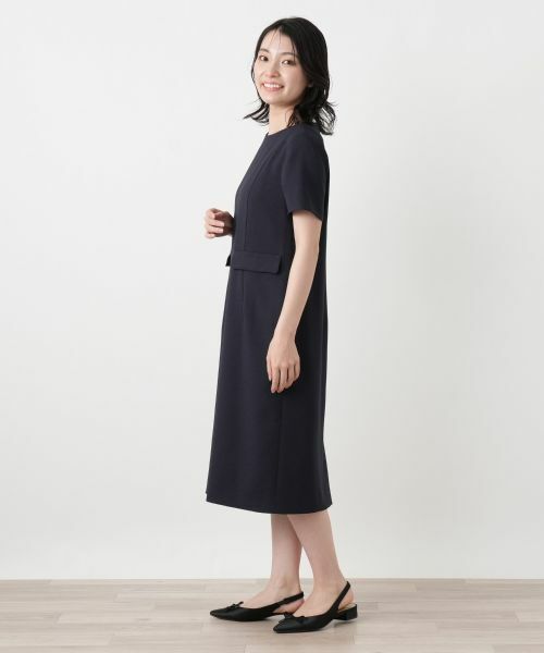 Leilian / レリアン ドレス | ミディ丈サックワンピース | 詳細2