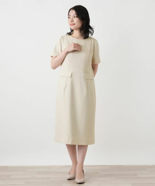 Leilian / レリアン ドレス | ミディ丈サックワンピース | 詳細4