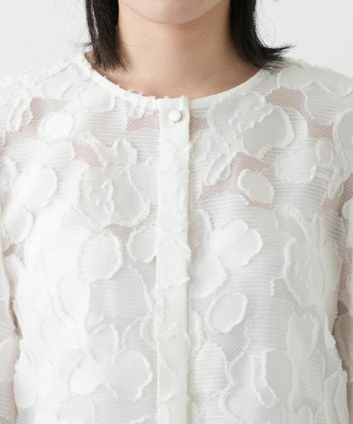 Leilian / レリアン シャツ・ブラウス | フラワーモチーフ比翼ブラウス【セレモニー】 | 詳細10