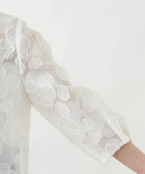 Leilian / レリアン シャツ・ブラウス | フラワーモチーフ比翼ブラウス【セレモニー】 | 詳細12