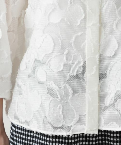 Leilian / レリアン シャツ・ブラウス | フラワーモチーフ比翼ブラウス【セレモニー】 | 詳細14