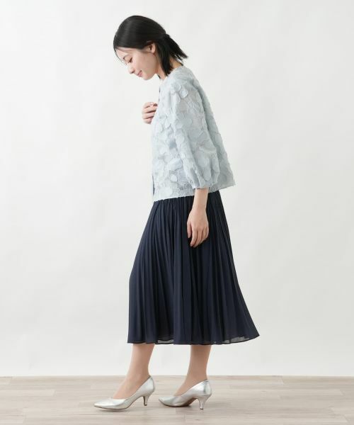 Leilian / レリアン シャツ・ブラウス | フラワーモチーフ比翼ブラウス【セレモニー】 | 詳細2