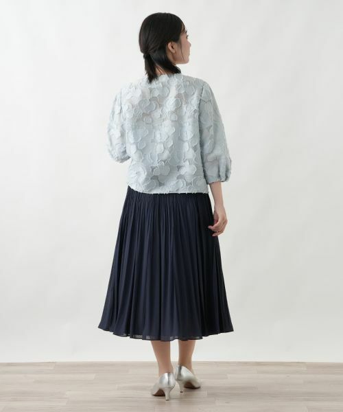 Leilian / レリアン シャツ・ブラウス | フラワーモチーフ比翼ブラウス【セレモニー】 | 詳細3