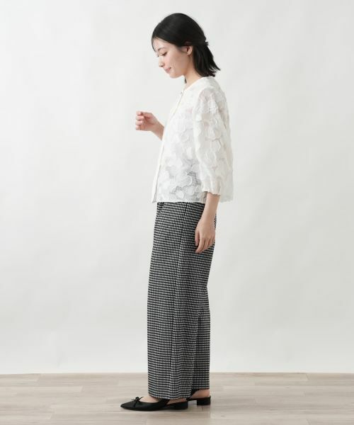 Leilian / レリアン シャツ・ブラウス | フラワーモチーフ比翼ブラウス【セレモニー】 | 詳細5