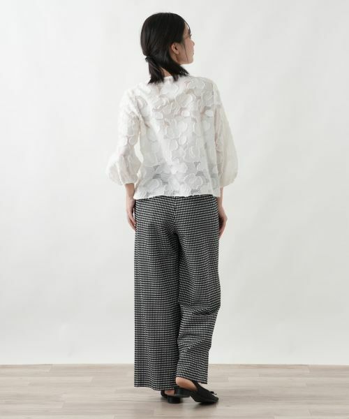 Leilian / レリアン シャツ・ブラウス | フラワーモチーフ比翼ブラウス【セレモニー】 | 詳細6