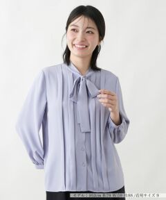 Leilian / レリアン シャツ・ブラウス | ボウタイプリーツブラウス