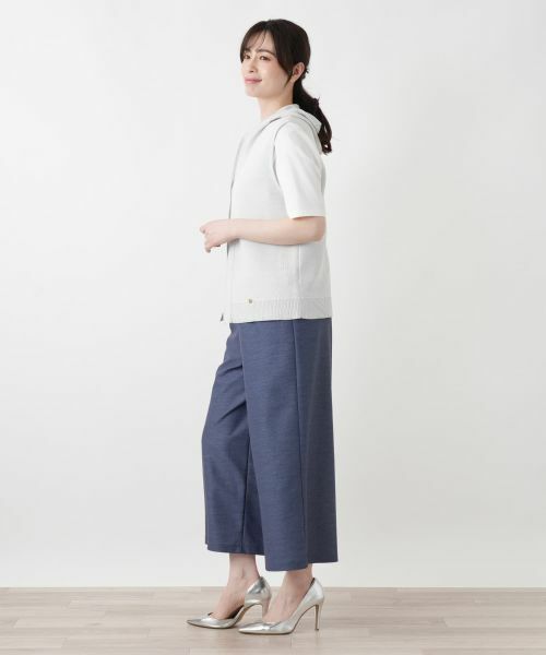 Leilian / レリアン テーラードジャケット | フーデッドラメニットベスト | 詳細5