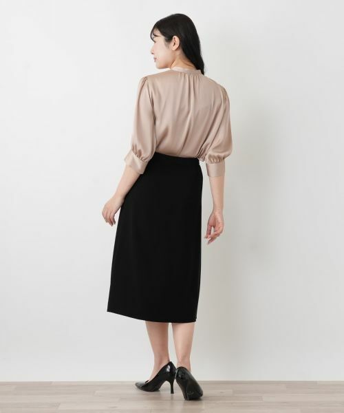 Leilian / レリアン ミニ・ひざ丈スカート | インバーテッドプリーツスカート | 詳細3