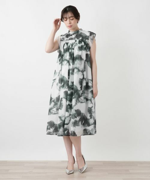 Leilian / レリアン ドレス | プリントフレアワンピース | 詳細4