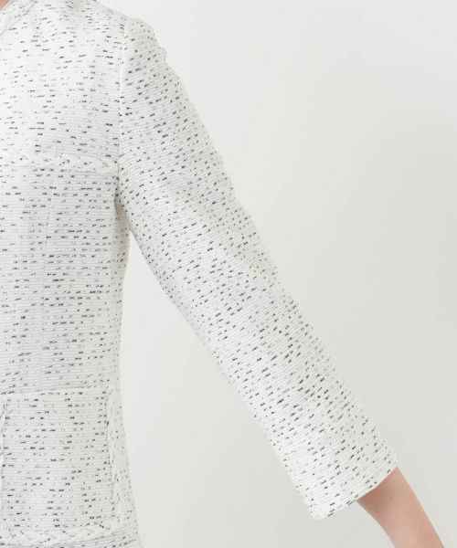 Leilian / レリアン テーラードジャケット | ツイードノーカラージャケット | 詳細9