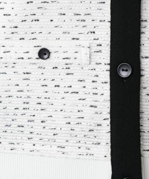 Leilian / レリアン カーディガン・ボレロ | ツイード切替クルーネックカーディガン | 詳細14