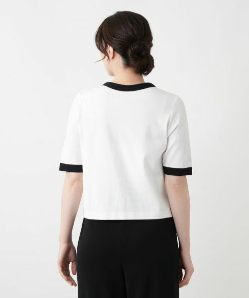 Leilian / レリアン カーディガン・ボレロ | ツイード切替クルーネックカーディガン | 詳細6