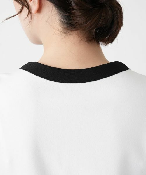 Leilian / レリアン カーディガン・ボレロ | ツイード切替クルーネックカーディガン | 詳細8