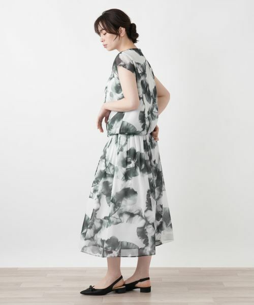 Leilian / レリアン シャツ・ブラウス | プリントフレンチスリーブブラウス | 詳細2