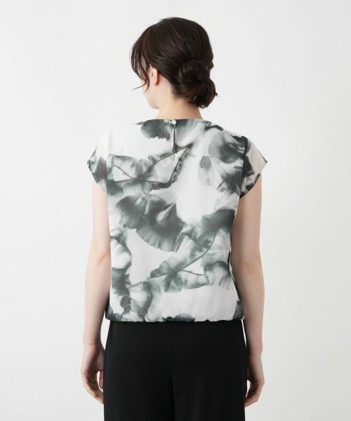 Leilian / レリアン シャツ・ブラウス | プリントフレンチスリーブブラウス | 詳細6