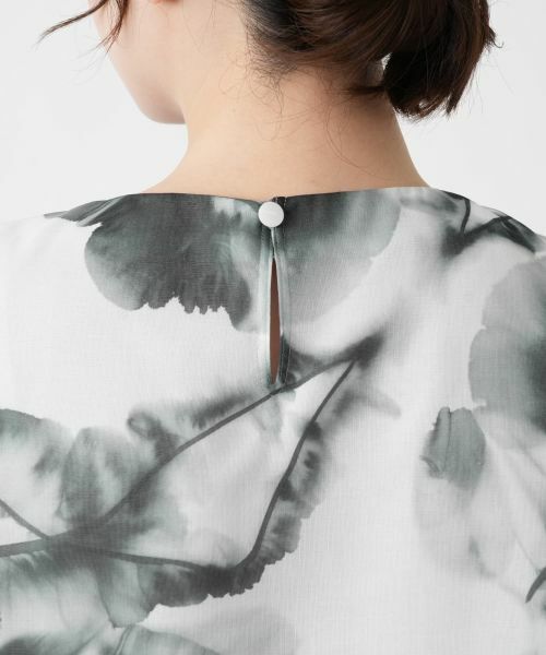 Leilian / レリアン シャツ・ブラウス | プリントフレンチスリーブブラウス | 詳細8