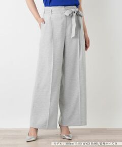 Leilian / レリアン その他パンツ | リボンベルトワイドパンツ