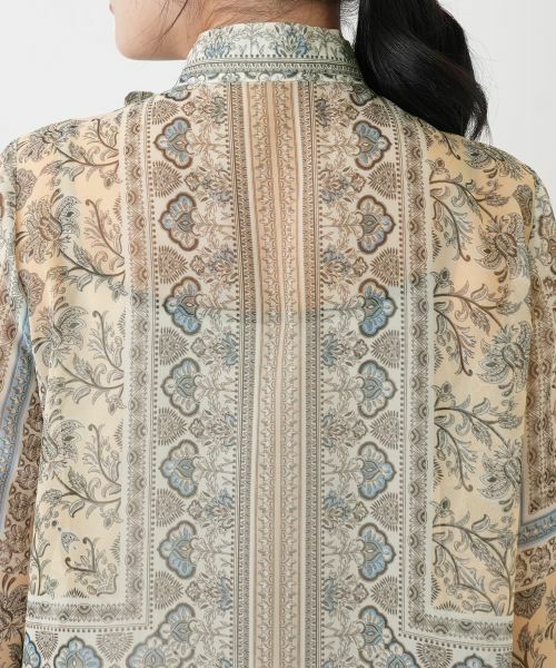 Leilian / レリアン シャツ・ブラウス | ペイズリー柄リボンブラウス | 詳細6