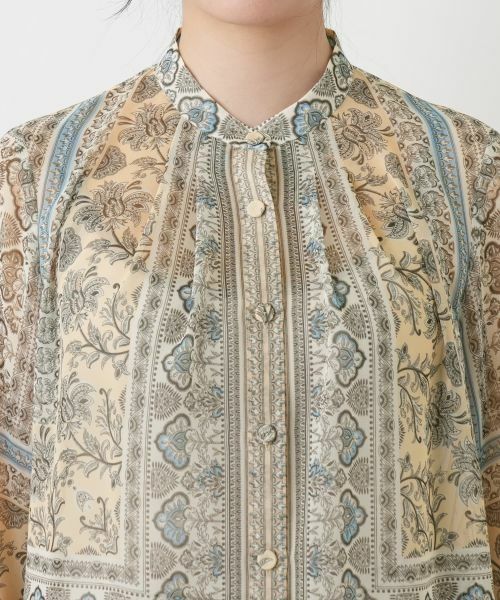 Leilian / レリアン シャツ・ブラウス | ペイズリー柄リボンブラウス | 詳細7
