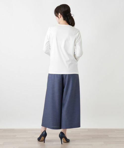 Leilian / レリアン Tシャツ | プリント七分袖カットソー | 詳細3