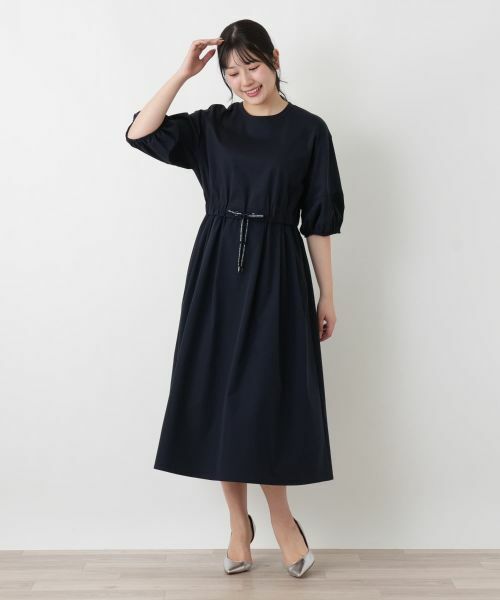 Leilian / レリアン ドレス | ウエストリボンフレアワンピース【MUSE BY ROCHAS Premiere】 | 詳細1