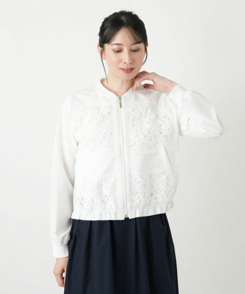 Leilian / レリアン テーラードジャケット | デザインレースジャケット【2026_4月カタログ】【MUSE BY ROCHAS Premiere】 | 詳細1