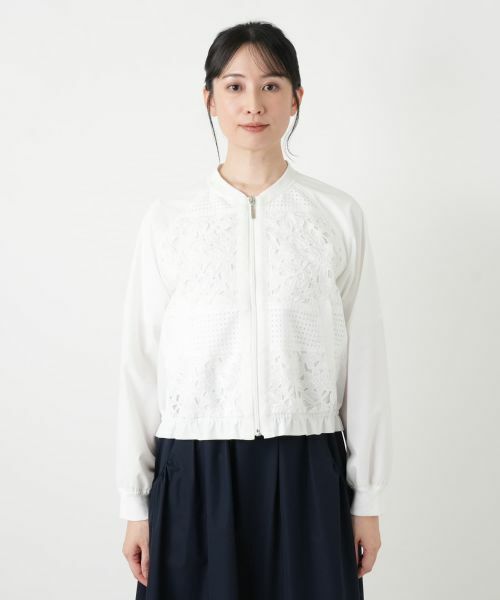 Leilian / レリアン テーラードジャケット | デザインレースジャケット【2026_4月カタログ】【MUSE BY ROCHAS Premiere】 | 詳細9