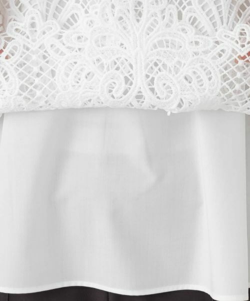 Leilian / レリアン シャツ・ブラウス | 七分袖レースブラウス【MUSE BY ROCHAS Premiere】 | 詳細17