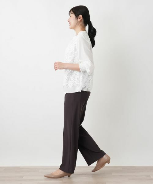 Leilian / レリアン シャツ・ブラウス | 七分袖レースブラウス【MUSE BY ROCHAS Premiere】 | 詳細2