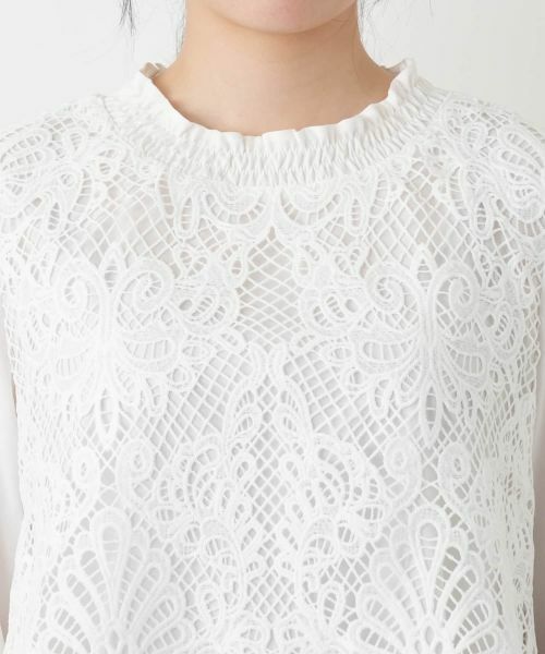 Leilian / レリアン シャツ・ブラウス | 七分袖レースブラウス【MUSE BY ROCHAS Premiere】 | 詳細7