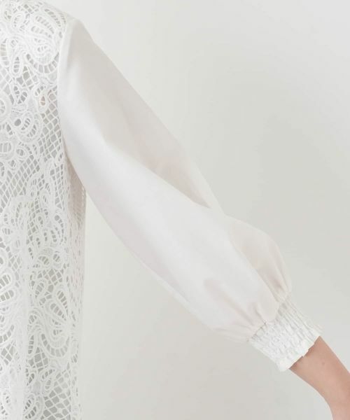 Leilian / レリアン シャツ・ブラウス | 七分袖レースブラウス【MUSE BY ROCHAS Premiere】 | 詳細9