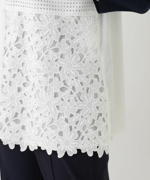 Leilian / レリアン テーラードジャケット | ジップアップレースベスト【MUSE BY ROCHAS Premiere】 | 詳細15